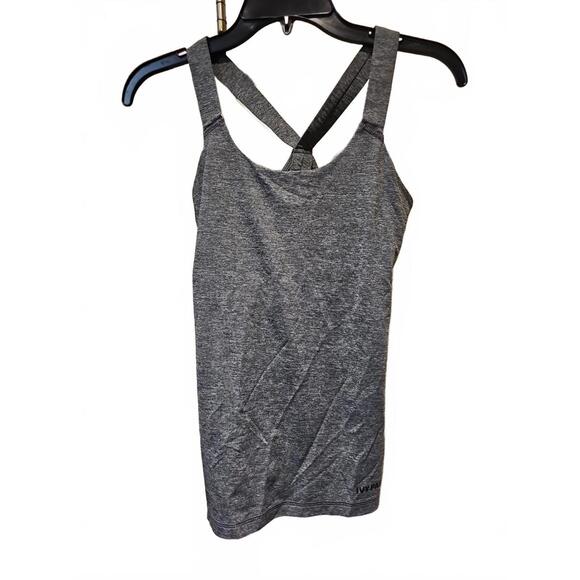 Ivy Park By Beyonce Women Racerback Mesh Tank Top Sz S Gray - Picture 1 of 7